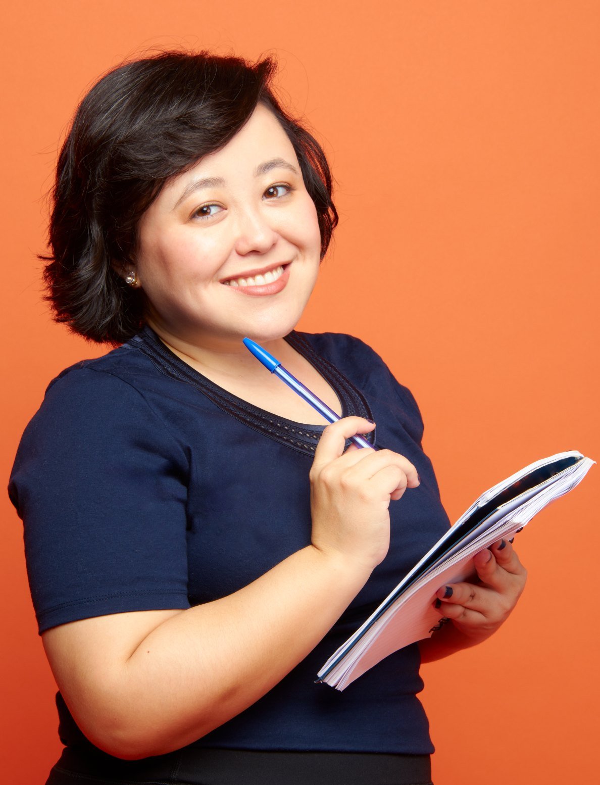 Bia Kaori Mi, retrato editorial, 2024, expressão espontânea